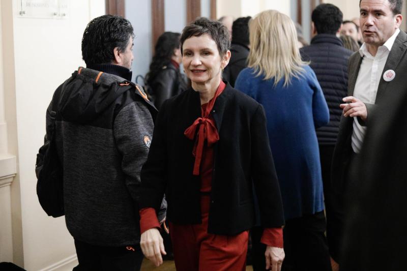 Agencia Uno - Conversatorio de la fundacion Socialdemocrata en el ex congreso nacional