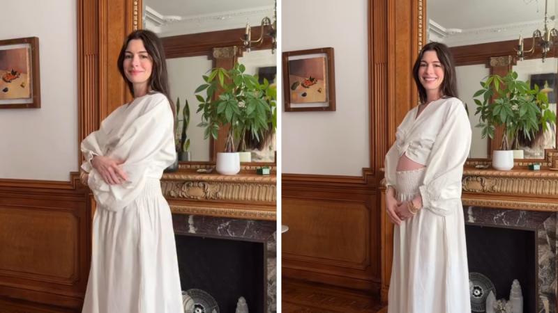 Anne Hathaway está embarazada de su tercer hijo - Instagram