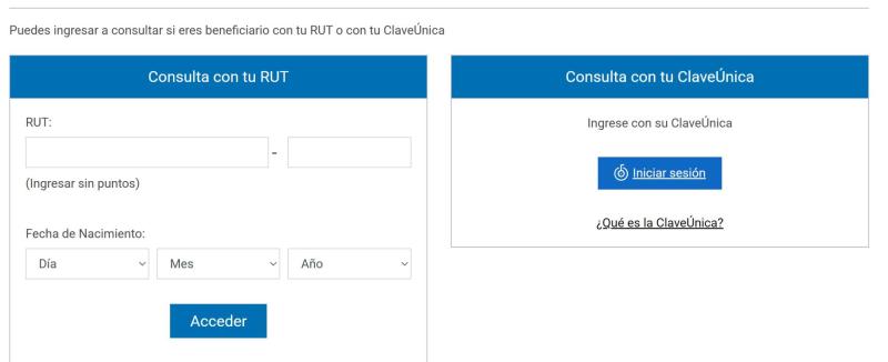 Captura - Revisa con tu RUT si te corresponde el Bono Logro Escolar