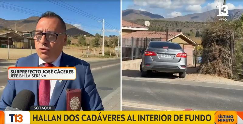 T13 - Hallan dos cadáveres al interior de fundo en Sotaquí