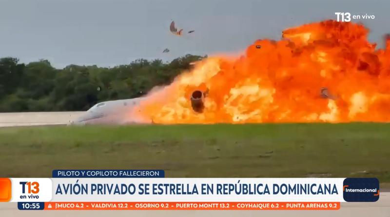 T13 - Jet se estrella en República Dominicana