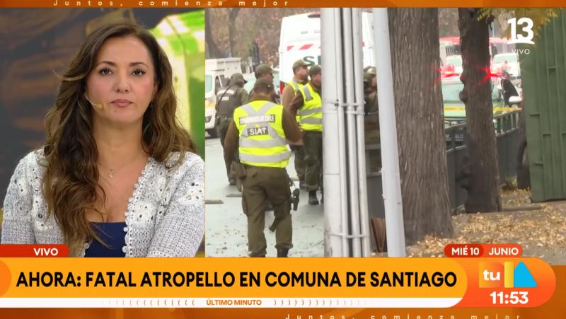 Tu Día - Adulta mayor atropellada en Santiago Centro