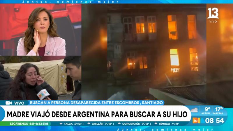 Tu Día - Madre viajó desde Argentina a buscar a su hijo que falleció en incendio