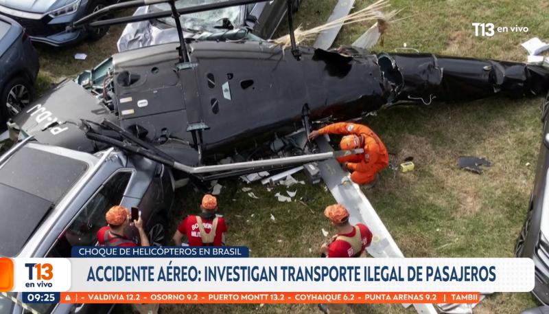 T13 - Choque de dos helicópteros donde murieron Gaspi y Oliver Tree