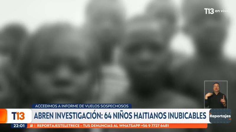 T13 - Tres niños haitianos entraron a Chile y su padre estaba muerto