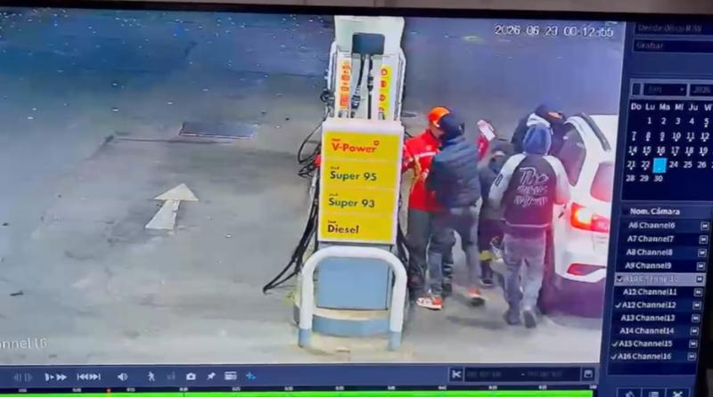 T13 - Asalto en servicentro previo a encerrona
