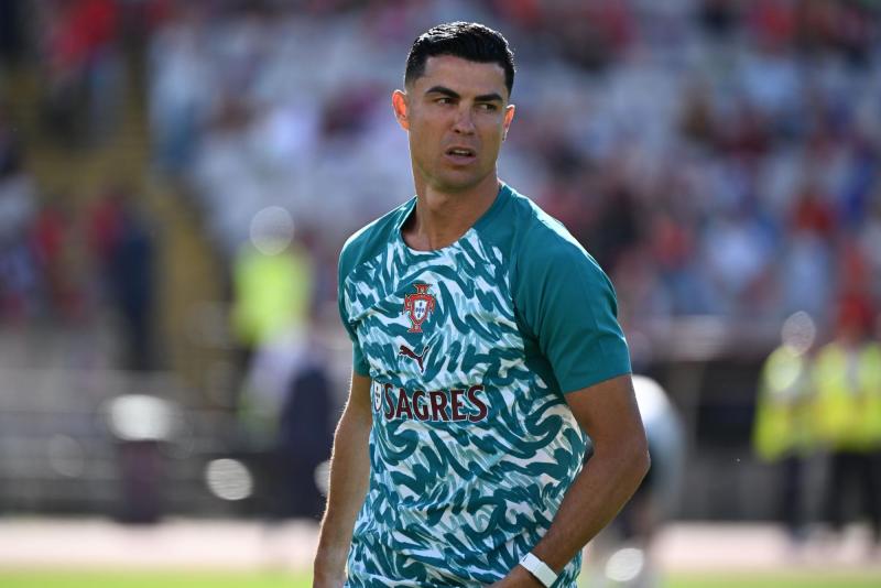 El gesto de Cristiano Ronaldo al término del amistoso del sábado en Lisboa - Photosport