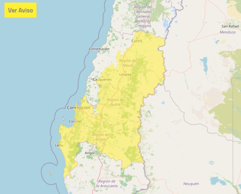 Tormentas eléctricas en la zona centro-sur - Meteochile