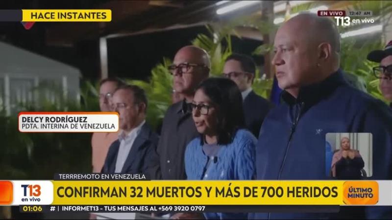Al menos 32 muertos y más de 700 heridos: qué se sabe tras los terremotos en Venezuela