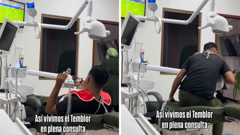 Dentista dejó a su paciente tras terremoto en Venezuela - Instagram