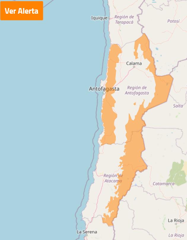 Viento fuerte en Antofagasta y Atacama - DMC