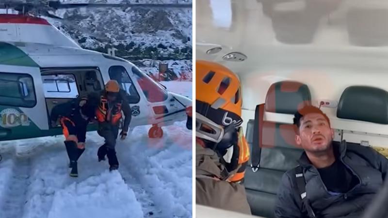 Hombre rescatado en el Cajón del Maipo se había perdido en la misma zona - T13