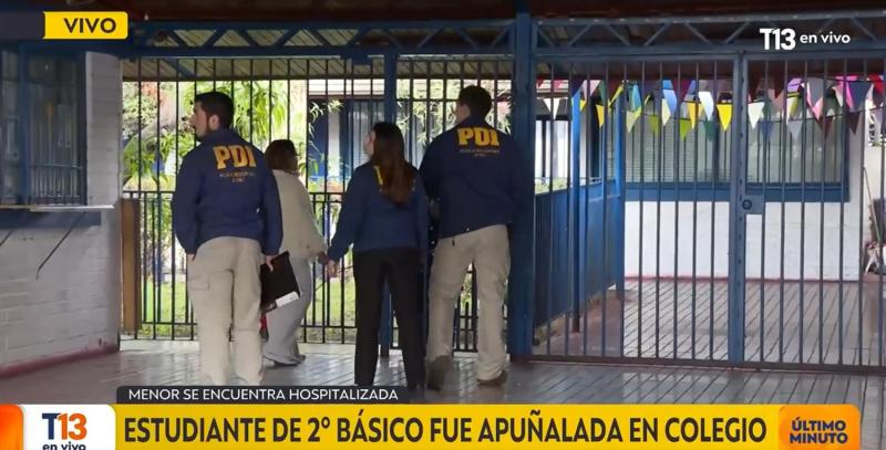 T13 - Operativo por estudiante de 2° básico apuñalada