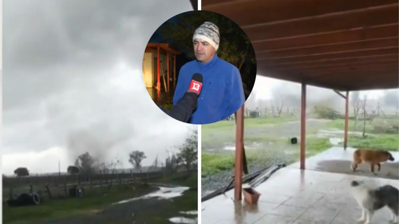 Habla afectado por tornado en Chillán Viejo - T13