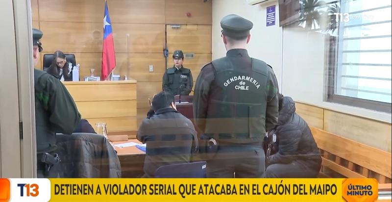 T13 - Detienen a violador serial que atacaba en el Cajón del Maipo