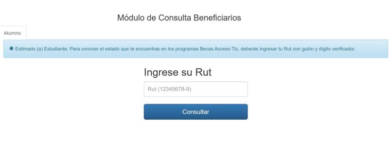 Captura - Consulta con tu RUT si recibes la Beca TIC