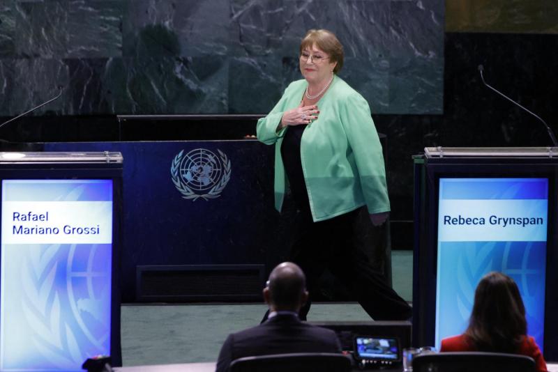 AFP - Michelle Bachelet en la ONU