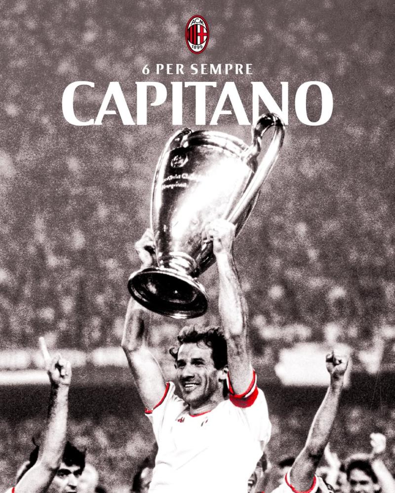 AC Milan - Murió Franco Baresi, leyenda del AC Milan y campeón del mundo con Italia, a los 66 años