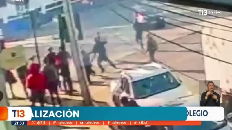 Cámara captó riña que terminó con la vida de estudiante de 16 años en San Bernardo