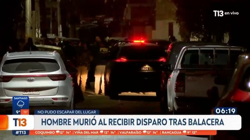 Hombre muere tras recibir un disparo en medio de balacera en Cerro Navia: habría quedado atrapado en el fuego cruzado