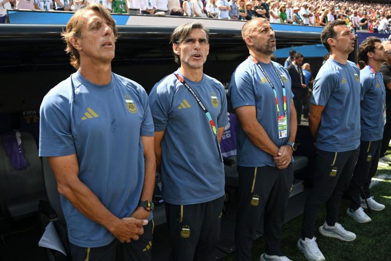 Cuerpo técnico de Argentina en la final - AFP