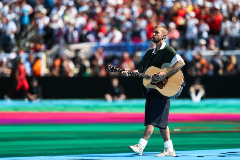 Así fue la presentación de Justin Bieber en final del Mundial - AFP