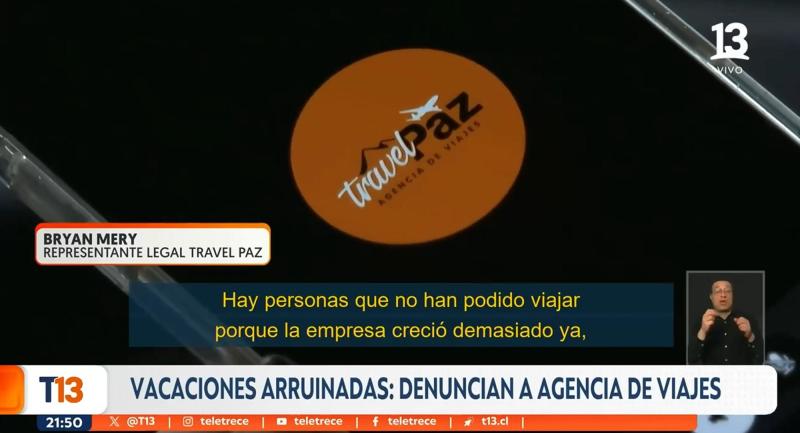 T13 - La respuesta de hombre detrás de agencia de viajes denunciada