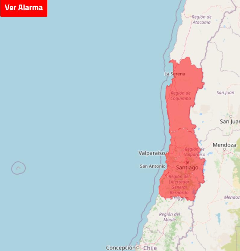 Primera alarma meteorológica - DMC