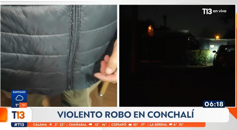 T13 - Adulto mayor sufre portonazo en Conchalí