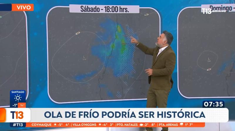 T13 - Lluvia en la Región Metropolitana
