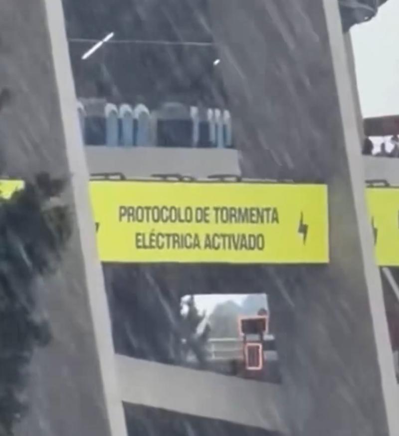 México vs Inglaterra: protocolo de tormenta eléctrica fue activado en el Estadio Azteca | RRSS