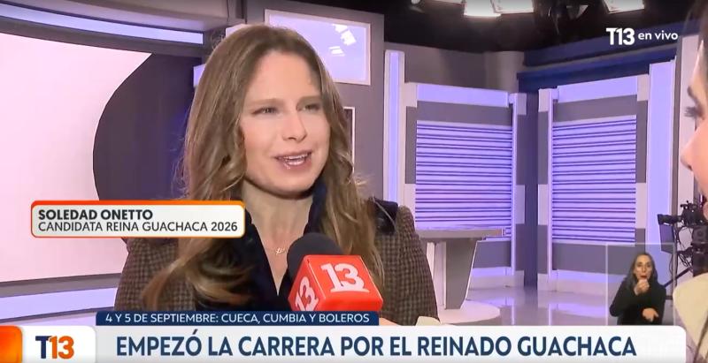 T13 - Soledad Onetto, candidata a reina Guachaca 2026