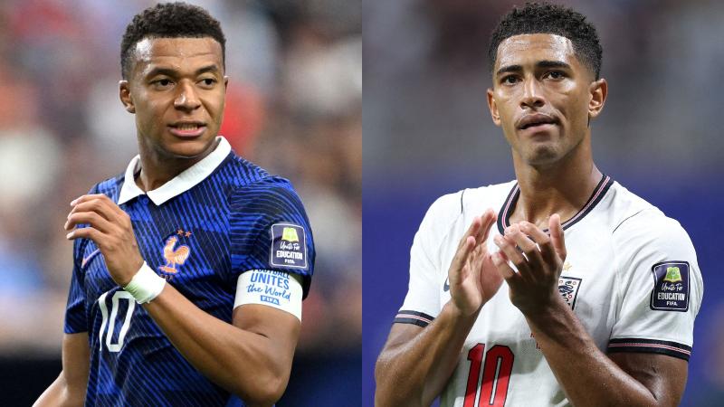 AFP - Kylian Mbappé (Francia) y Jude Bellingham (Inglaterra) son compañeros en el Real Madrid y se enfrentarán en el partido por el tercer lugar del Mundial 2026
