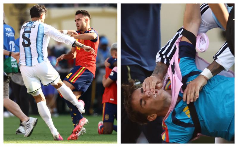 VIDEO | El momento de furia de Leandro Paredes tras perder la final del Mundial - AFP