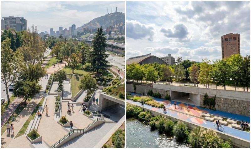 Vegetación nativa y zonas de descanso tipo playa: Así será el nuevo Paseo Urbano Fluvial del río Mapocho