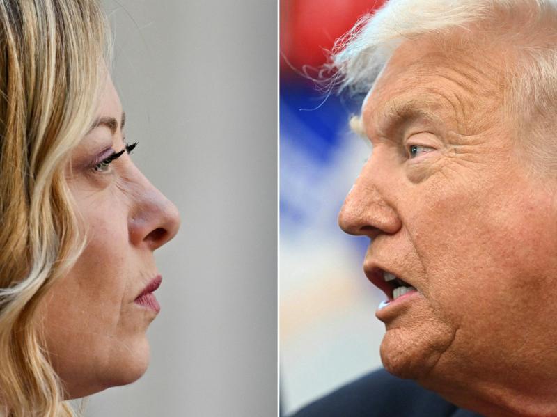 AFP - Giorgia Meloni y Donald Trump