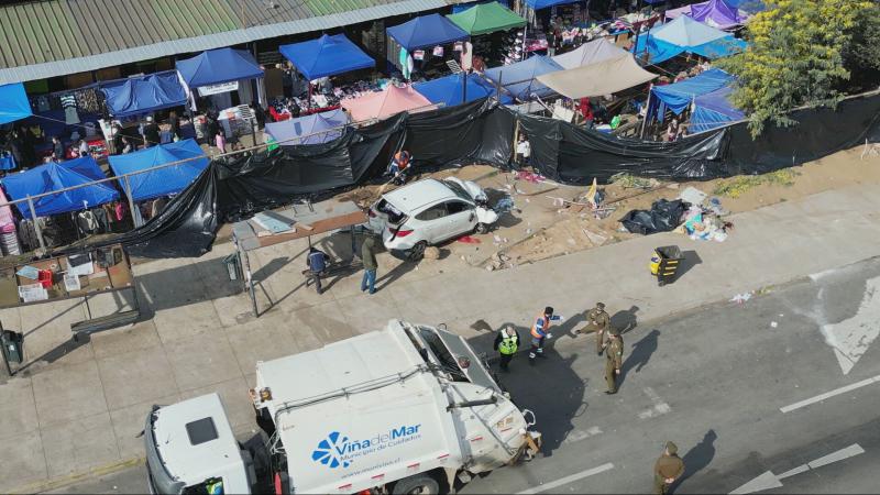 Accidente en feria de Viña del Mar - T13