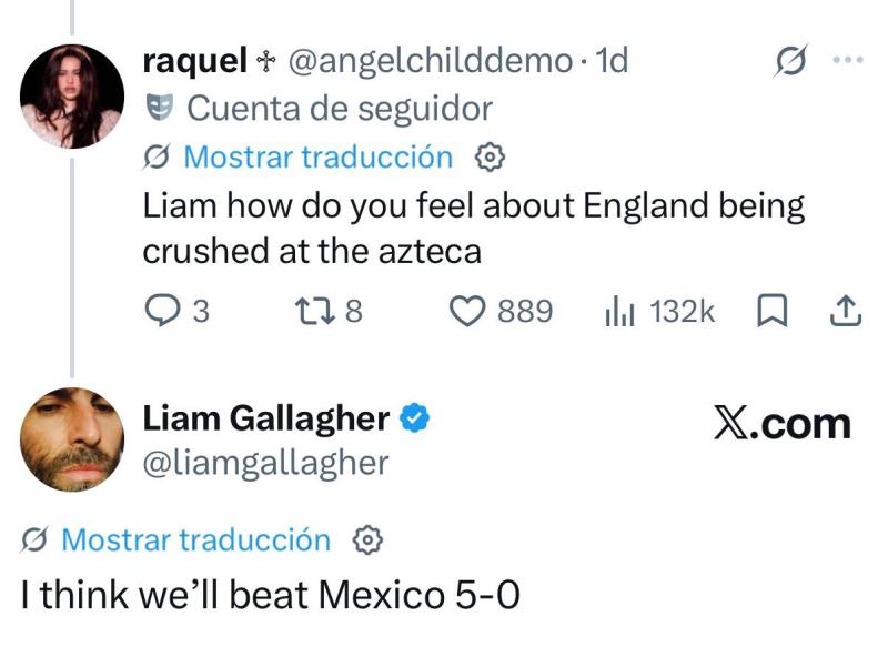 X - Liam Liam Gallagher