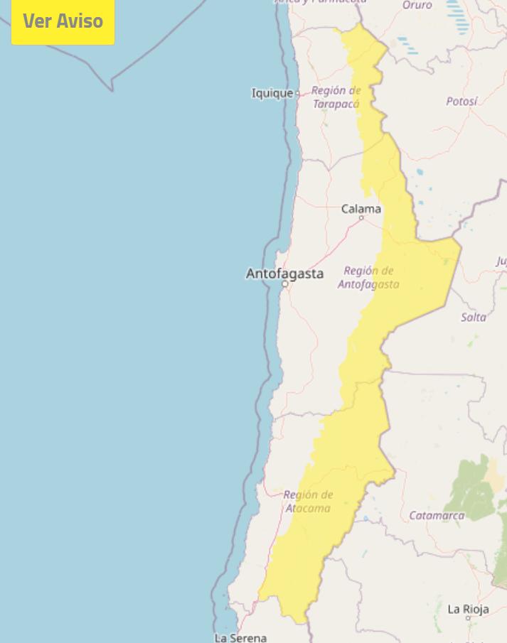 Sistema frontal traerá lluvia, viento y nevadas