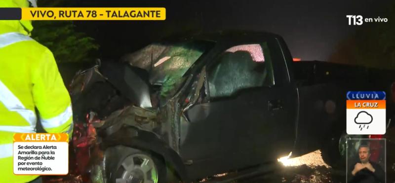 Doble emergencia en Ruta 78: caída de un árbol y persecución tras robo terminan con cuatro lesionados