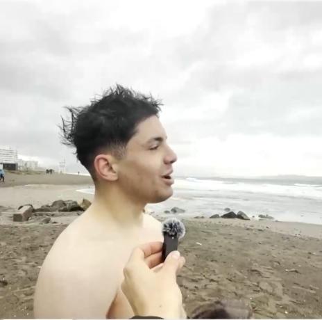 Pese a las advertencias: hombre ingresó a bañarse en La Serena en plena amenaza de marejadas