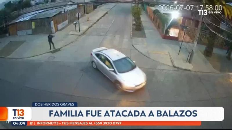Hombre disparó contra vehículo e hirió a dos personas en Quinta Normal | T13