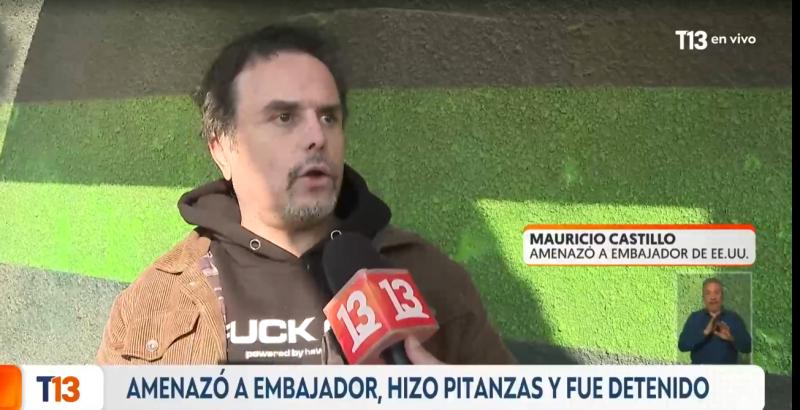 Teletrece - habla acusado de amenazar a embajador de EE.UU en Chile