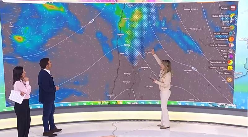 Michelle Adam actualiza precipitaciones por sistema frontal - T13