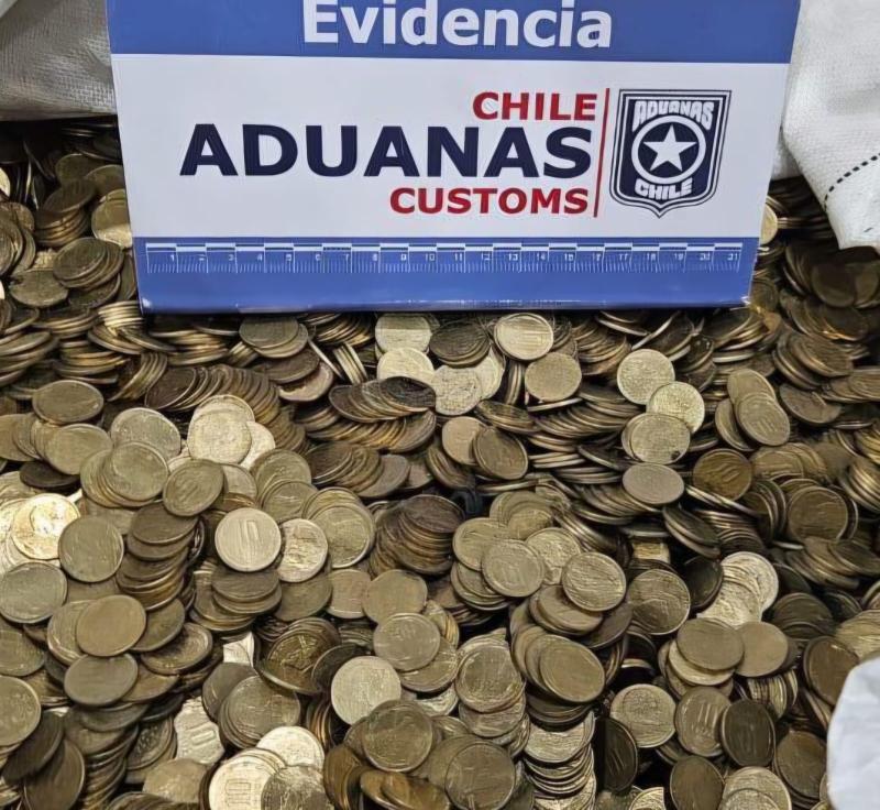 Intentaron exportar más de un millón de monedas de $10 ocultas como chatarra rumbo a China