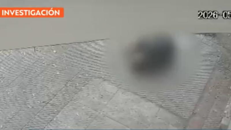 El momento en que el prófugo más buscado de Bogotá se disparó en Santiago - T13