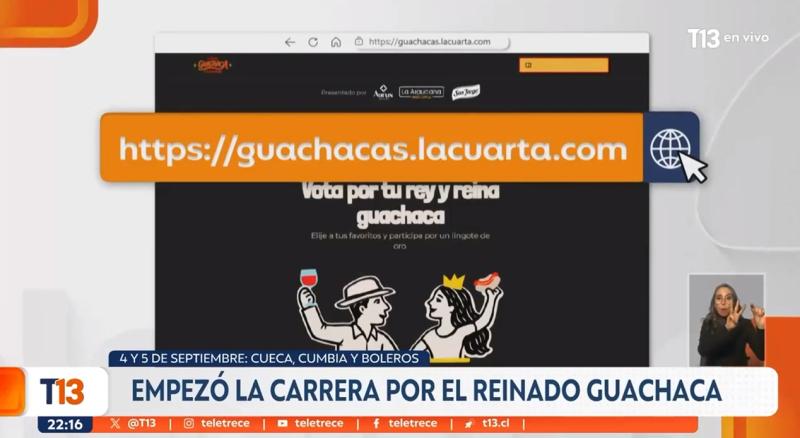 T13 - Votación a reyes Guachaca 2026
