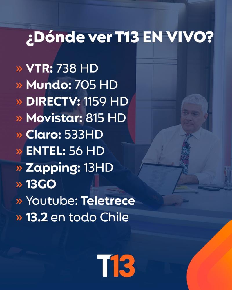 Dónde ver T13 En Vivo