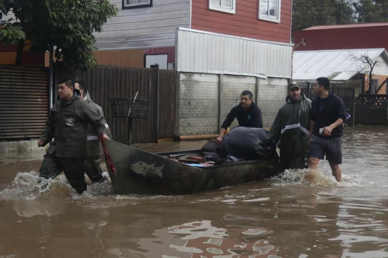 Agencia Uno - Desborde de río Rehue en Angol