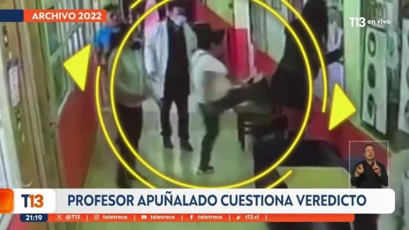 T13 - El momento del ataque a profesor en liceo de Talcahuano